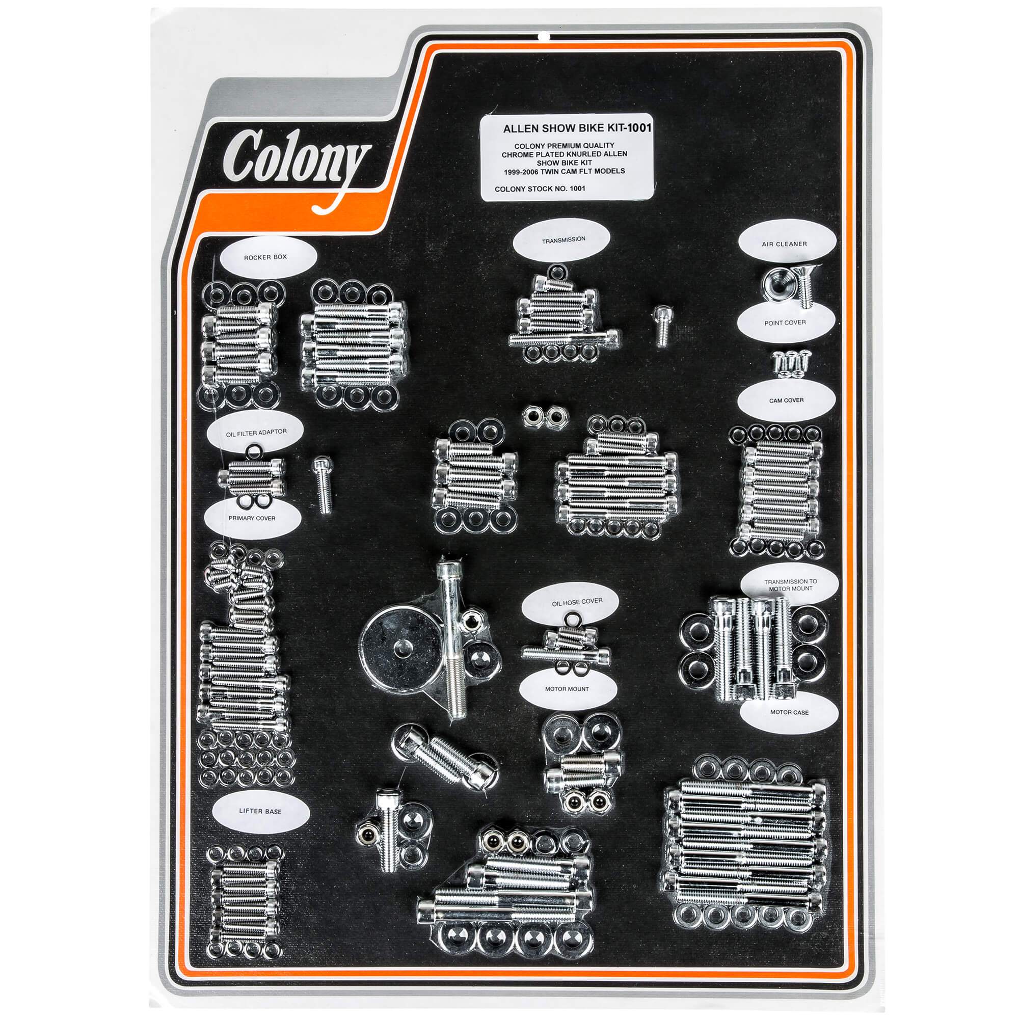 Colony Machine #1001 Complete Show Bike Kit Knurled Allen Hardware