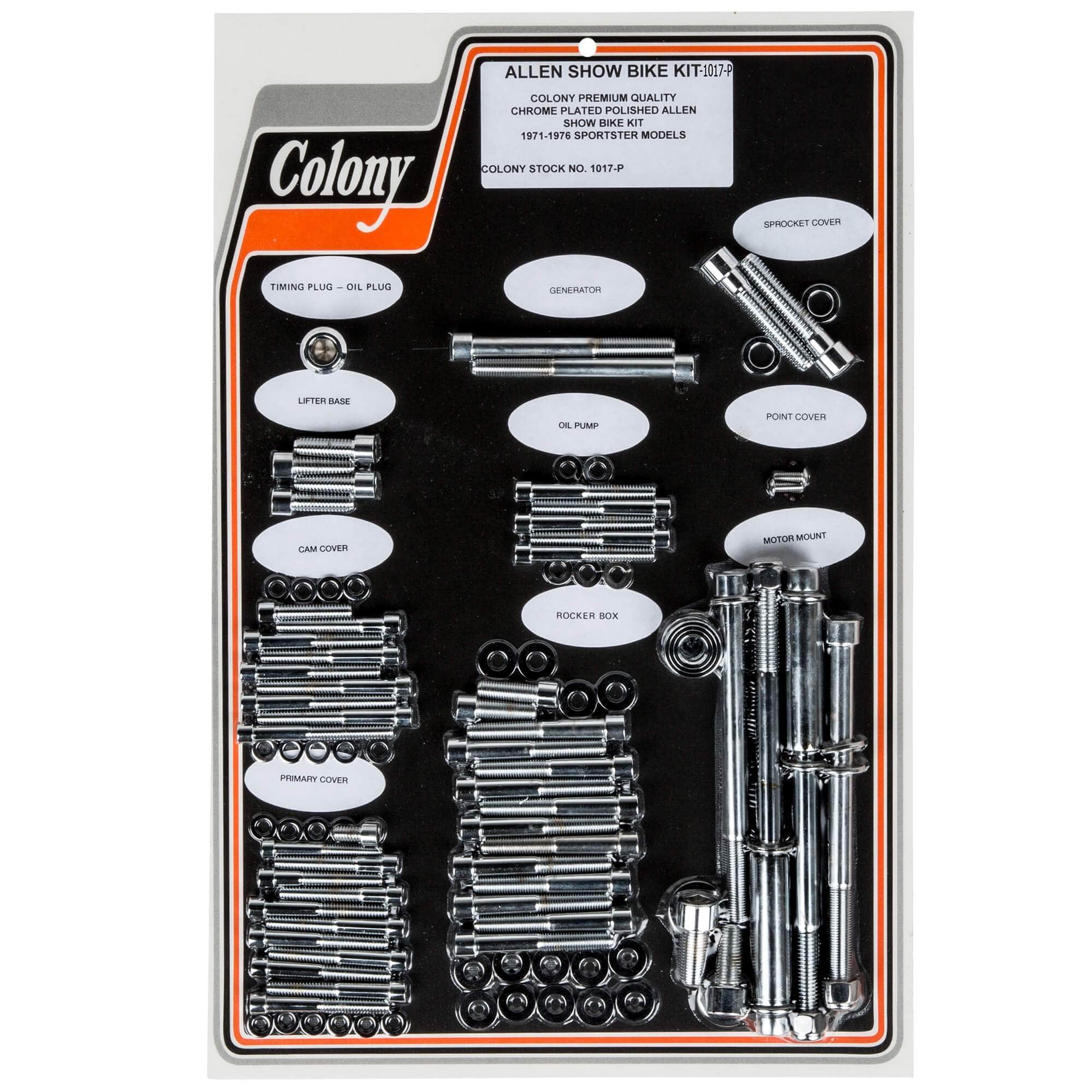 Colony Machine 1017P Complete Show Bike Kit Smooth Allen Hardware