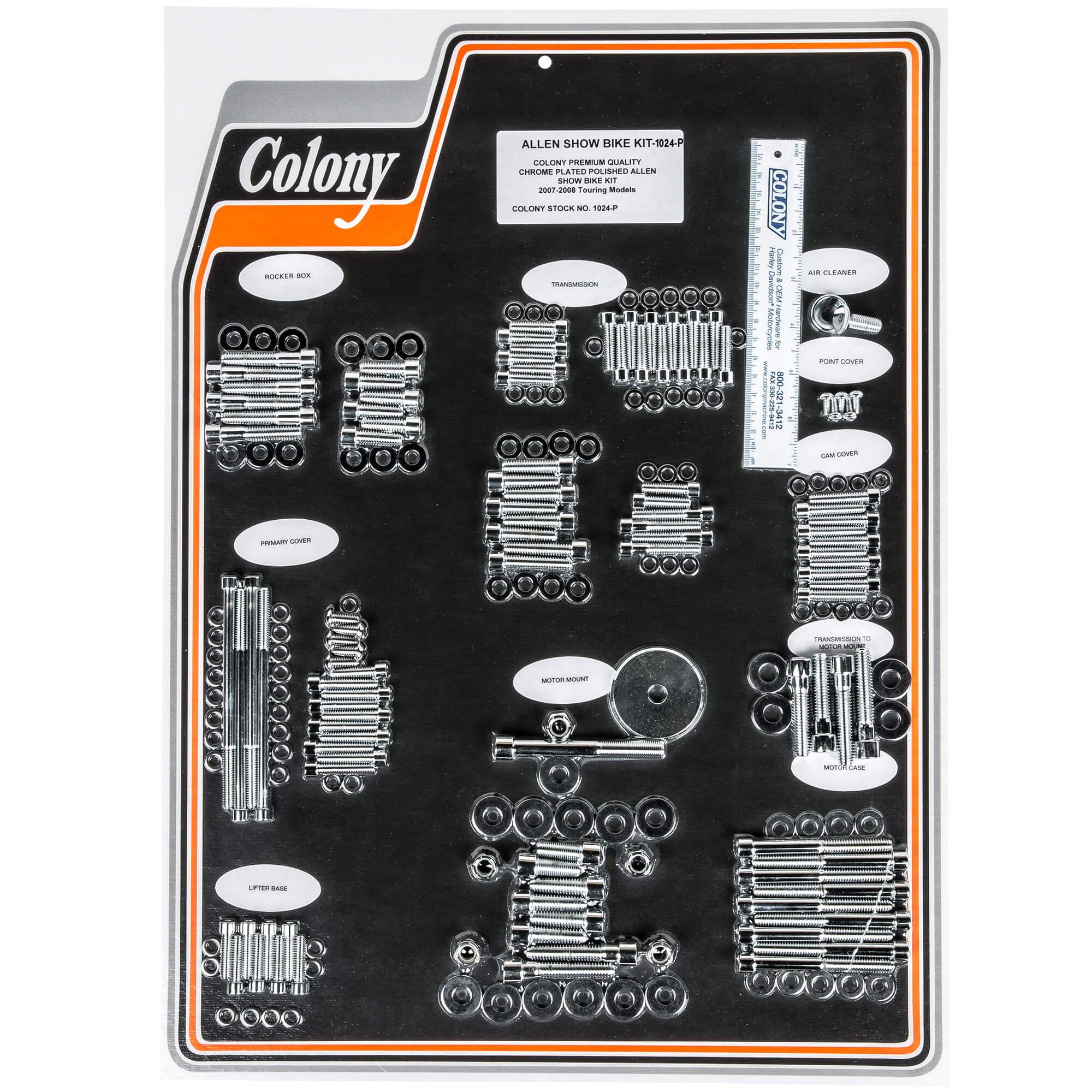 Colony Machine #1024-P Complete Show Bike Kit Smooth Allen