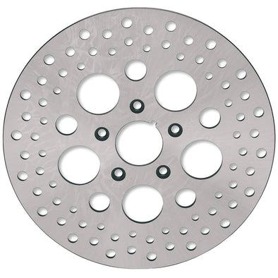 Drilled Stainless Steel Brake Rotor - 11.5 inches - Replaces Harley-Davidson OEM# 44136-92, 41789-92