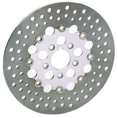 Floating Drilled Stainless Steel Brake Rotor - 11.5 inch - Replaces Harley-Davidson OEM# 41789-92