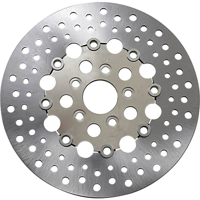 Floating Drilled Stainless Steel Brake Rotor - 11.5 inch - Rear - Replaces Harley-Davidson OEM# 41789-92