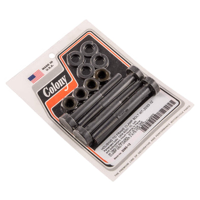 #2093-12 Housing to Frame Clamp Bolt Kit 1942-1973 Harley-Davidson Servi-car - Parkerized
