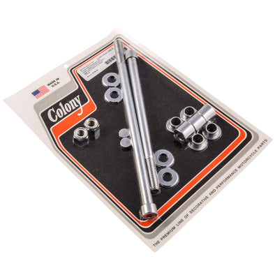 #2116-15 Lower Front Hex Head Motor Mount Kit 2000-Up Harley-Davidson Softail - Chrome Plated