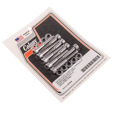 #2170-9 Water Pump Cover Thermostat Allen Hardware Kit 2002-Up Harley-Davidson VRSC - Chrome Plated