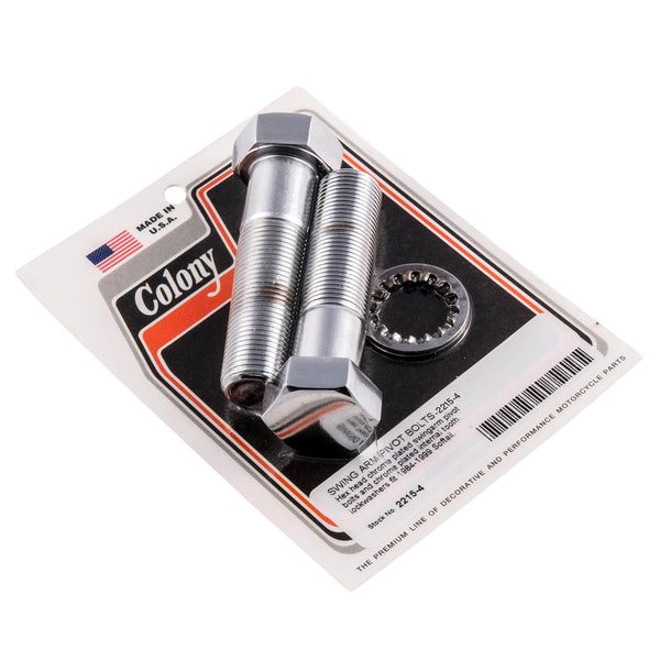 Colony Machine #2215-4 Swing Arm Pivot Hex Bolts 1984-1999 Harley