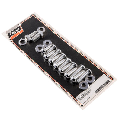 #2228-16 Motor Mount Button Allen Kit 2000-Up Harley-Davidson Sportster - Chrome Plated