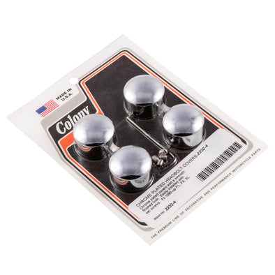 #2232-4 Headbolt Smooth Covers 1985-Up Harley-Davidson FL/FX/XL - Chrome Plated