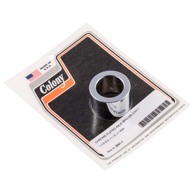 #2241-1 1 inch I.D. Axle Spacer 1 inch Thick - Chrome Plated