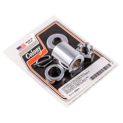 #2258-5 Rear Axle Nut Washer Spacer Kit 2004-Up Harley-Davidson Sportster - Chrome Plated