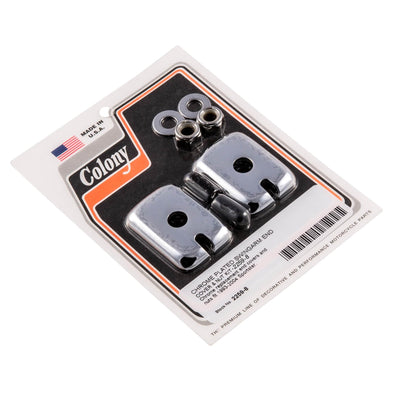 #2259-8 Swingarm End Cover and Nut Kit 1993-2004 Harley-Davidson Sportster - Chrome Plated