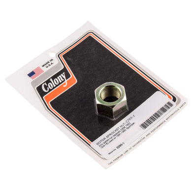 #2293-1 Motor Sprocket Nut 1991-1992 Harley-Davidson Sportster - Zinc Plated