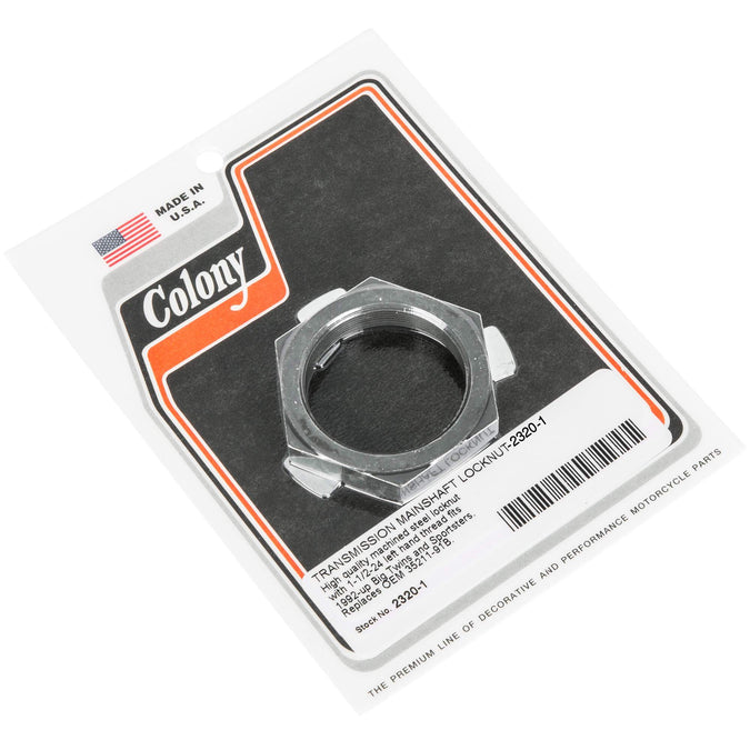 #2320-1 Transmission Mainshaft Lock Nut 1992-Up Harley-Davidson Big Twin/Sportsters