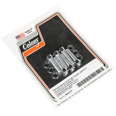 #2404-6-P Transmission Shifter Cover Smooth Allen Kit 2007-Up Harley-Davidson FLT - Chrome Plated