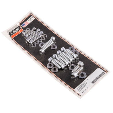 #2474-19 Transmission Side Cover Allen Screw Kit 2007-Up Harley-Davidson Softail - Chrome Plated
