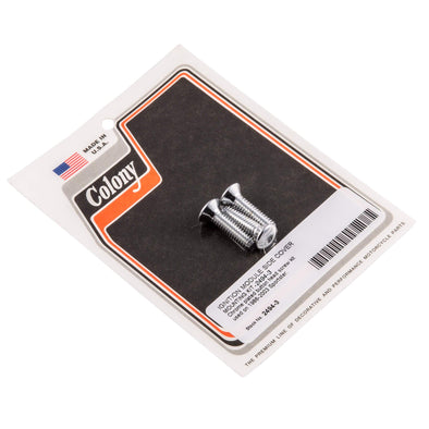 #2494-3 Ignition Module Side Cover Button Allen Screw Kit 1986-2002 Harley-Davidson Sportster - Chrome Plated