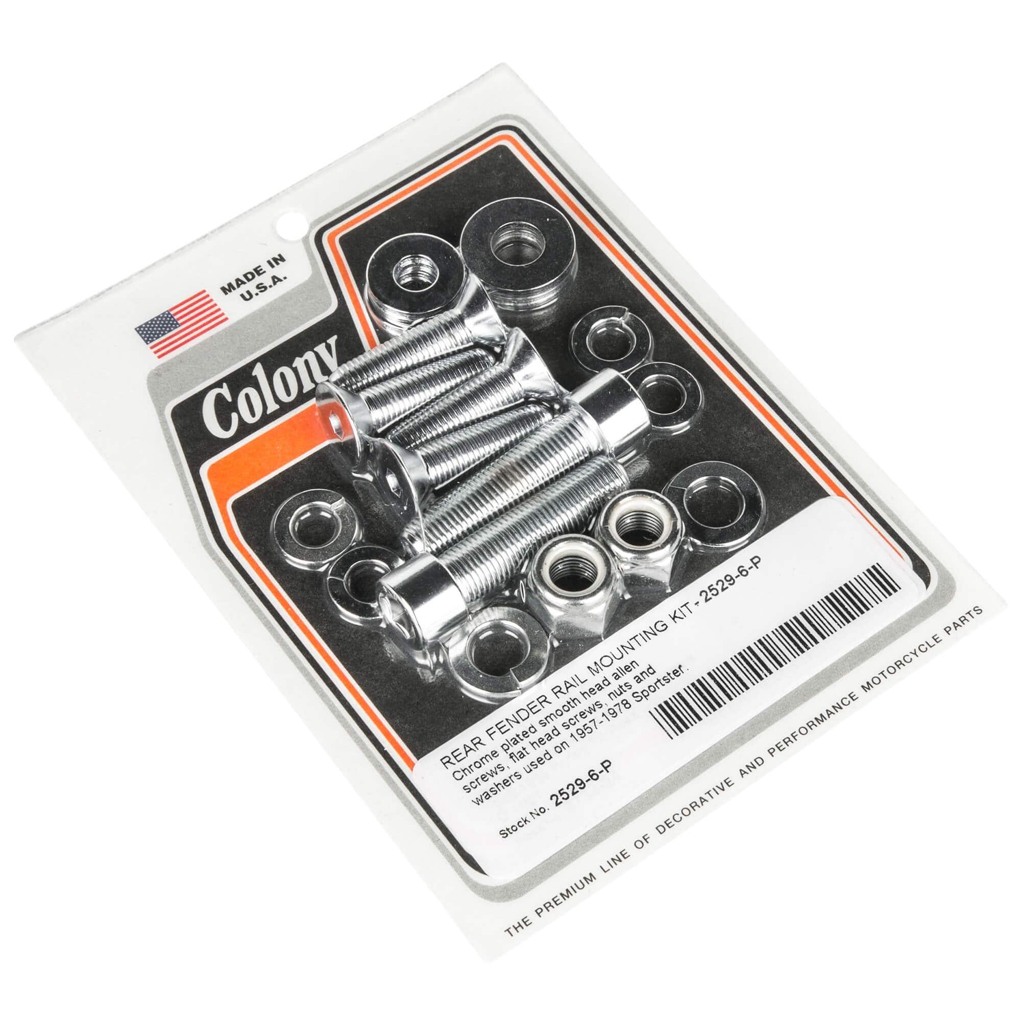 Colony Machine #2529-6-P Rear Fender Rail Mounting Smooth Allen
