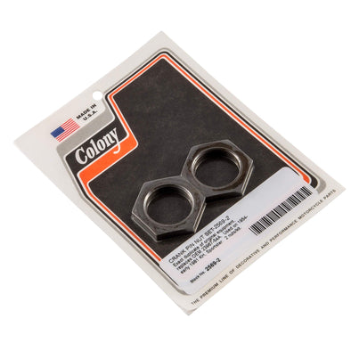 #2569-2 Crank Pin Nut Set 1954-1981 Harley-Davidson Sportster/KH - Parkerized