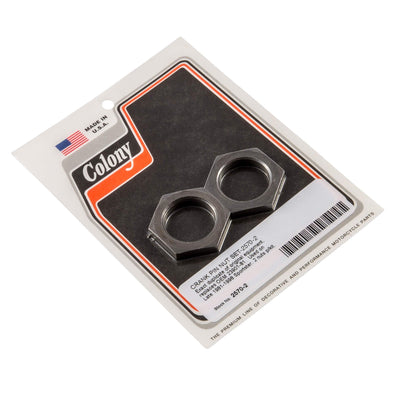 #2570-2 Crank Pin Nut Set 1981-1998 Harley-Davidson Sportster - Parkerized