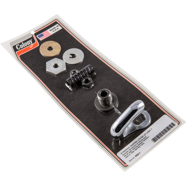#2584-7 Steering Damper Upper Kit 1936-1948 Harley-Davidson Big Twin - Chrome Plated