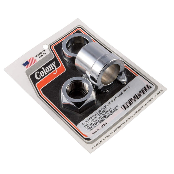 Colony Machine #2613-4 Custom Smooth Rear Axle Nut Lock Spacers