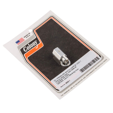 #2623-1 Oil Pressure Switch Nipple 1939-1969 Harley-Davidson Big Twins - CAD Plated
