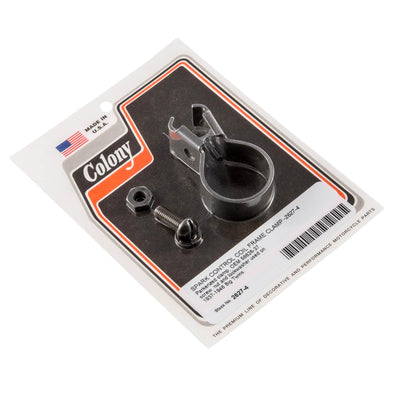 #2627-4 Spark Control Coil Frame Clamp 1937-1946 Harley-Davidson Big Twins - Parkerized
