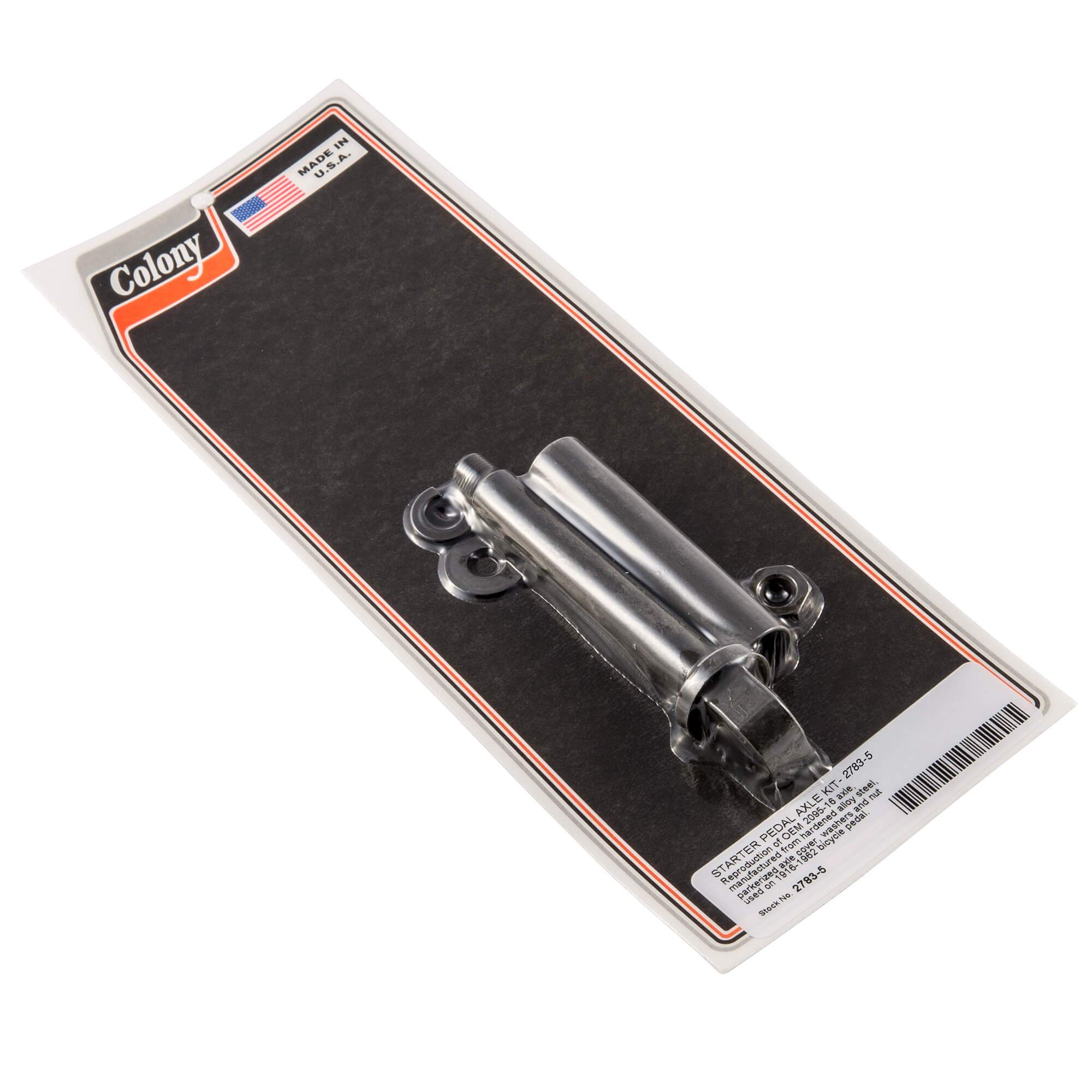 bicycle pedal axle Colony Machine #2783-5 Starter Pedal Axle Kit 1916-1962 Harley-Davidson