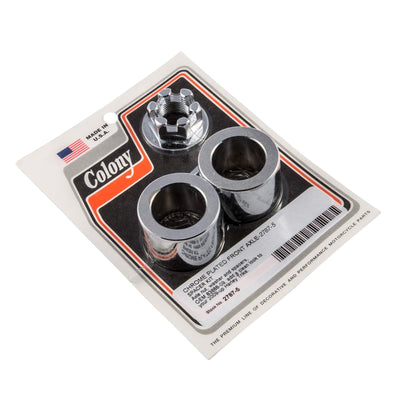 #2787-5 Front Axle Smooth Spacer Kit 2009-Up Harley-Davidson Trike - Chrome Plated
