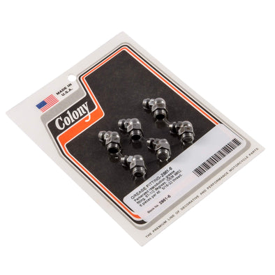#2861-6 Grease Fitting Harley-Davidson OEM# 9852 67-1/2 Degree - 6 Pack - Parkerized