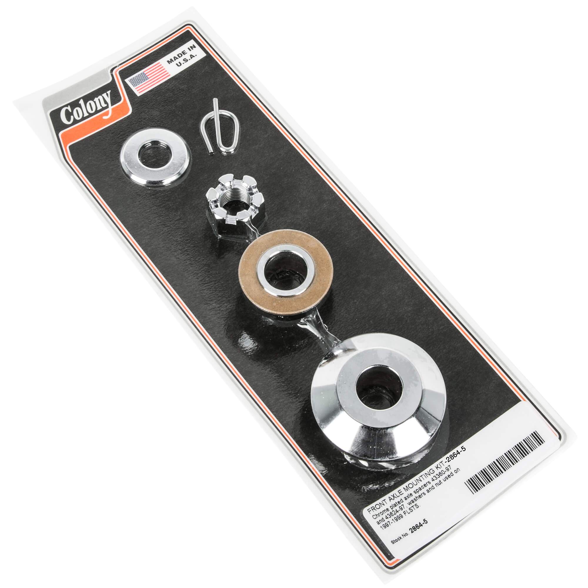 Colony Machine 28645 Front Axle Mounting Kit 19971999 Harley