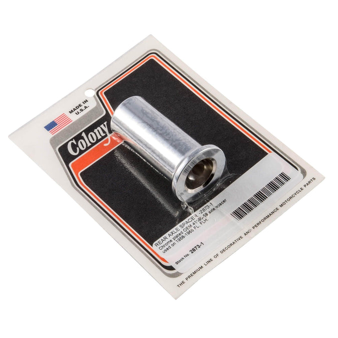 #2873-1 Rear Axle Spacer 1958-1966 Harley-Davidson FL/FLH - Chrome Plated