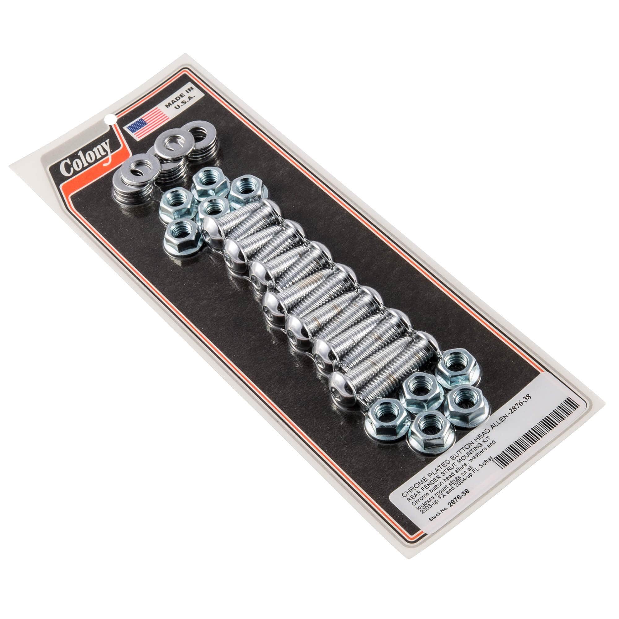 Strut Button Colony Machine #2876-38 Rear Fender Strut Mounting Button Allen Kit ...