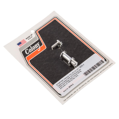 #2878-3 Starter Crank Pin Stud Kit 1936-Up Harley-Davidson Big Twins - CAD Plated