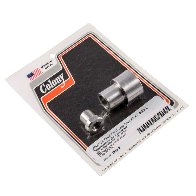#2916-2 Starter Shaft Nut and Spacer Kit 1965-1969 Harley-Davidson FL