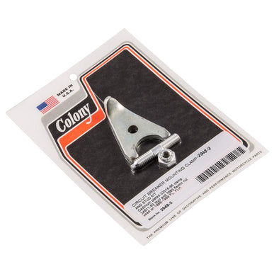 #2948-3 Circuit Breaker Mounting Clamp & Stud Kit 1966-1969 Harley-Davidson FL/FLH - CAD Plated