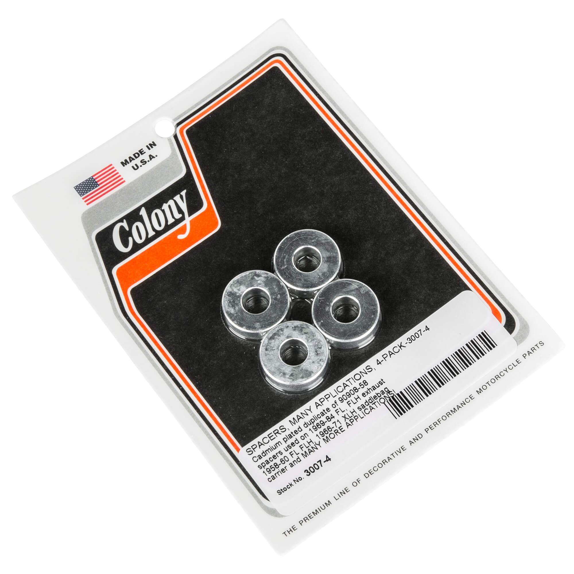 Colony Machine #3007-4 Exhaust Spacer 1969-1984 Harley-Davidson FL