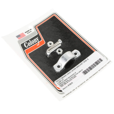 Colony #3132-5 Front Brake Hand Lever Bracket Clamp Kit CAD all Harley 1955-64