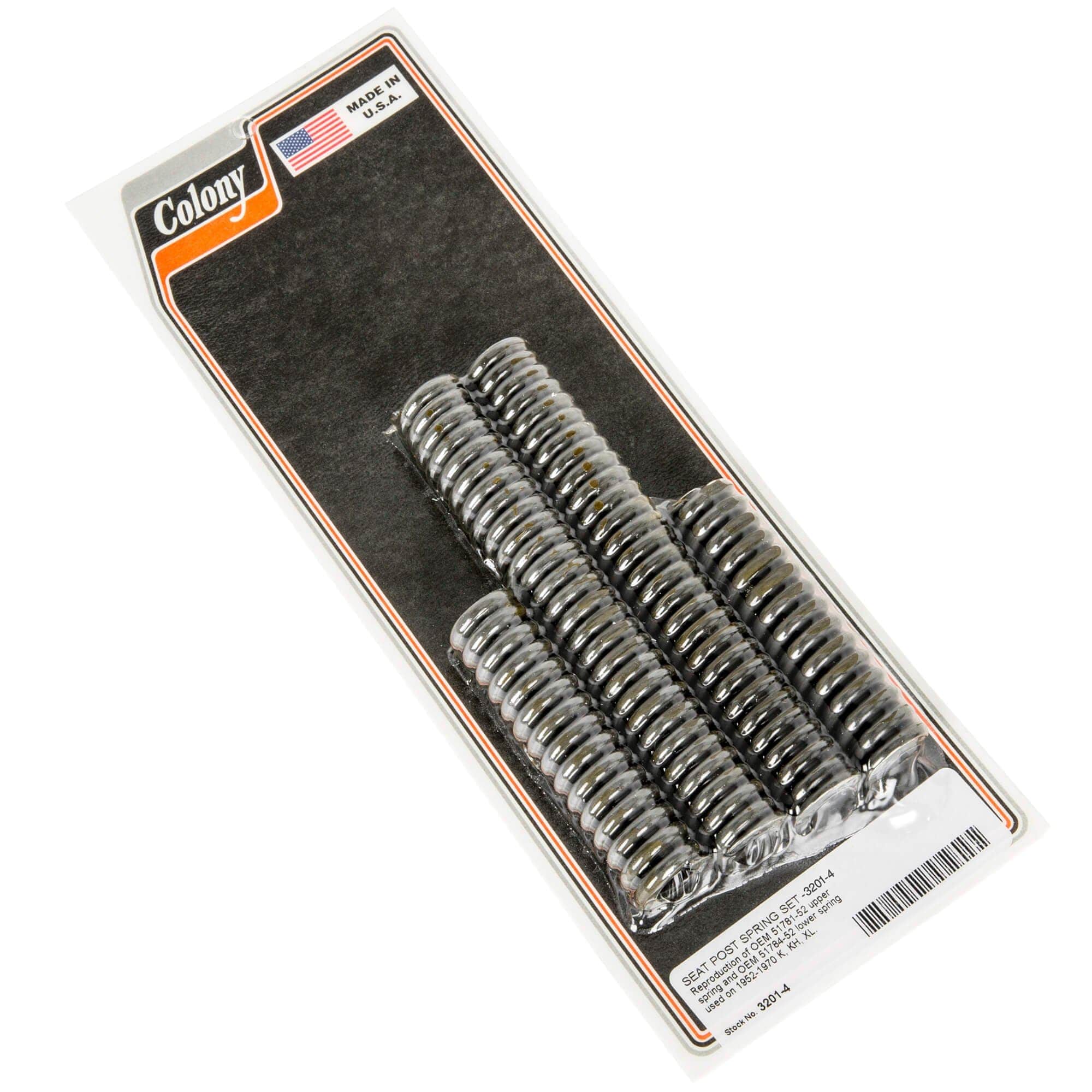 置物 10000 Colony Machine #3201-4 Seat Post Spring Set 1952-1970 Harley