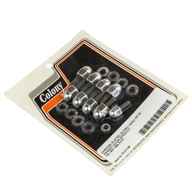 #7117-16 Acorn Head Primary Cover Screw Kit - 1957-1969 Harley-Davidson XLCH - Chrome Plated