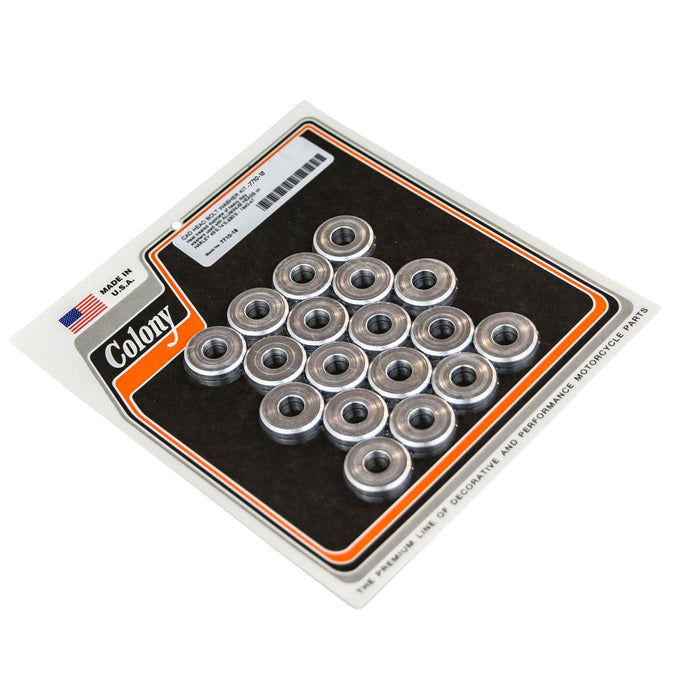 #7710-18 Head Bolt Washer Kit 1940-1947 Harley-Davidson 45's/75's/80's with Aluminum Heads - CAD Plated