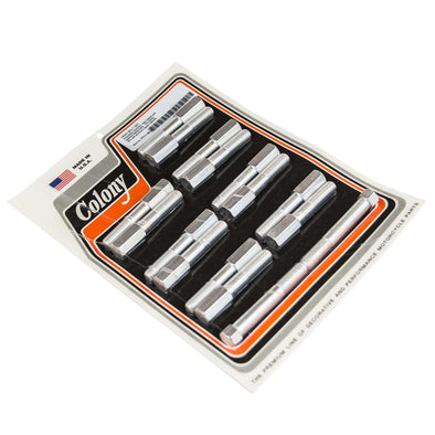 #7711-18-45 Head Bolt Set 1940-1954 Harley-Davidson 45's with Aluminum Heads - CAD Plated