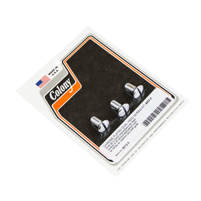 #8212-3 Oval Head Screw Kit 5/16-24 for Harley-Davidsons - Chrome Plated
