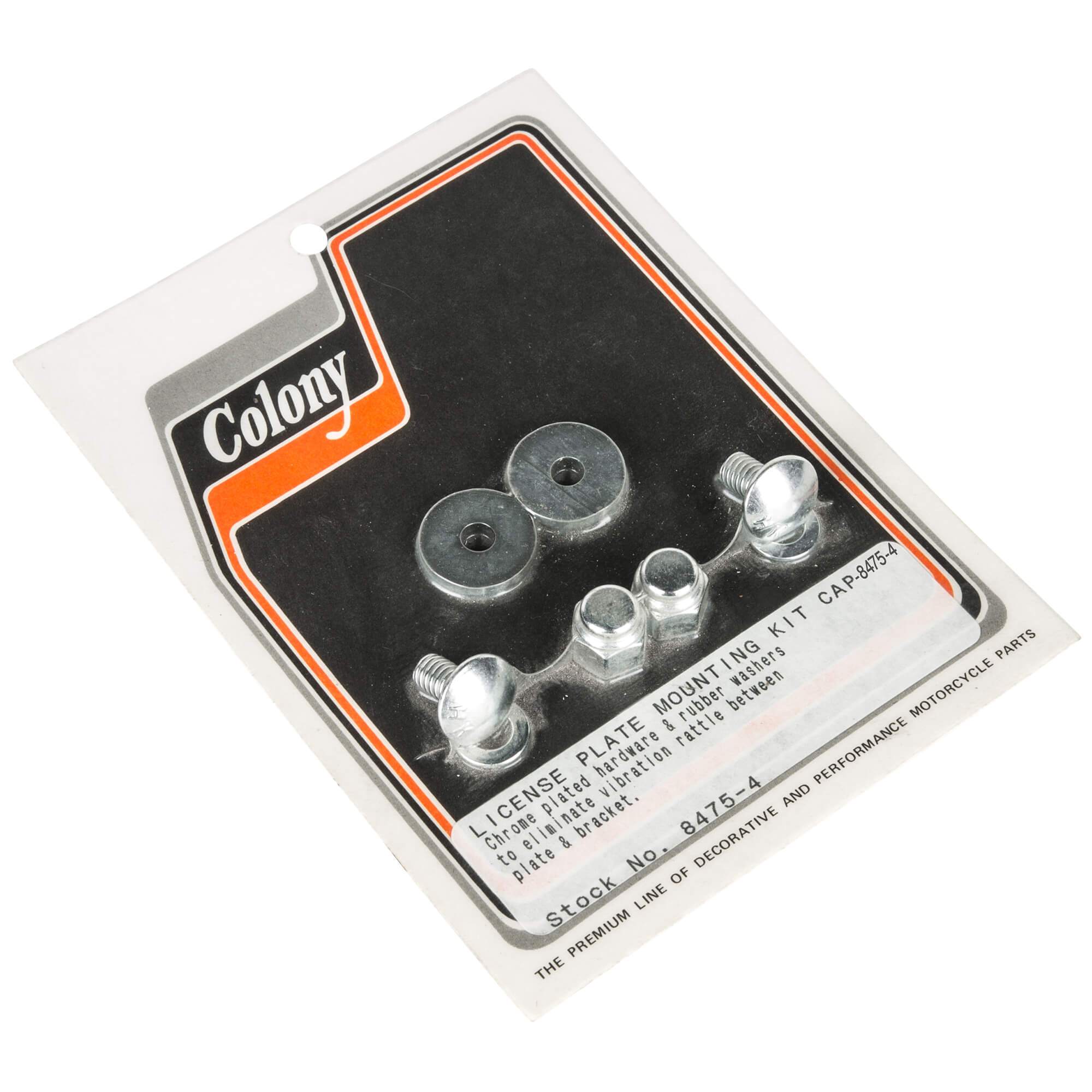 Colony Machine #8475-4 Anti-Vibration License Plate Mounting Cap