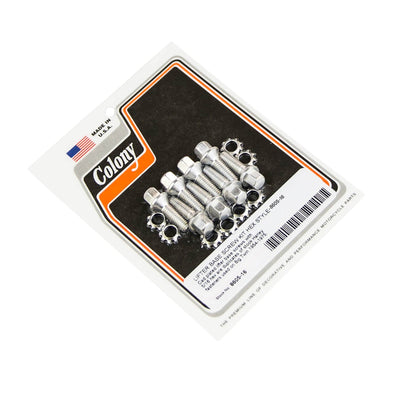 #8605-16 Lifter Base Screw Kit Hex Head 1954-1974 Harley-Davidson Big Twin - CAD Plated