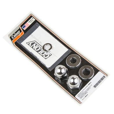 #8606-6 Rear Axle Cap Kit 1973-Up Harley-Davidson Big Twin 1979-Up Sportster XL - Chrome Plated