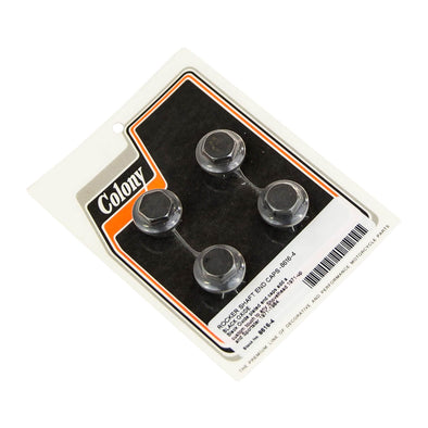 #8616-4 Rocker Shaft End Caps 1971-Up Harley-Davidson Shovelhead 1971-1984 XL - Black