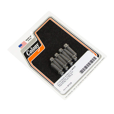#8710-8 Lifter Base Screw Kit 1976-Up Harley-Davidson Big Twin - Black