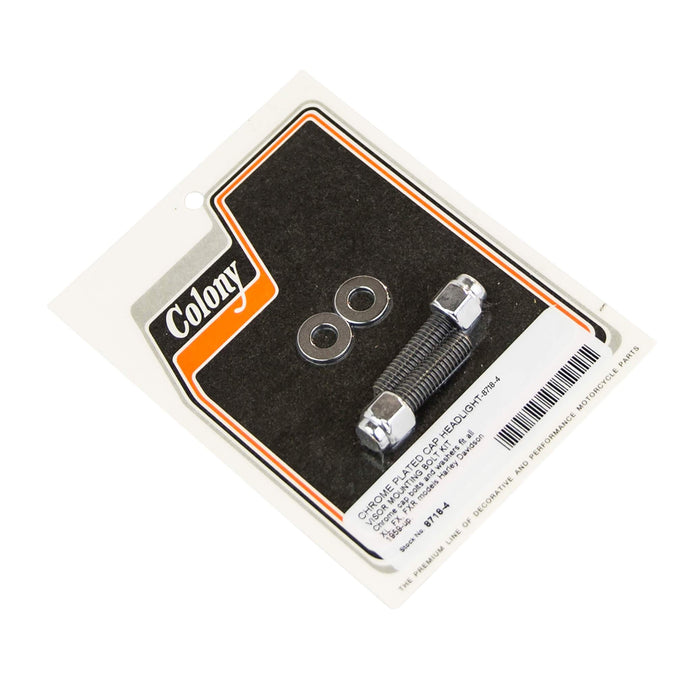 #8718-4 Cap Head Headlight Visor Mounting Bolt 1959-Up Harley-Davidson XL/FX/FXR - Chrome Plated