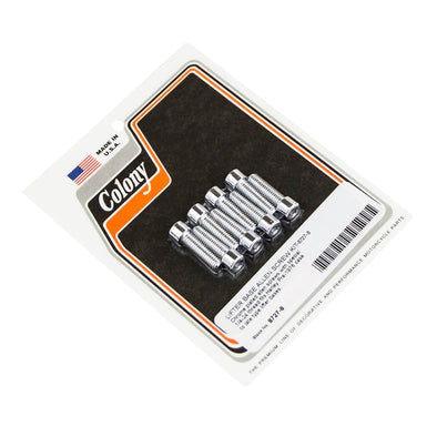 #8727-8 Lifter Base Allen Screw Kit Pre-1976 Harley-Davidson Case To Late Lifter Bases - Chrome Plated